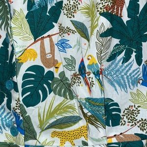 Jungle Print Midi Dress with Pockets & Belt | SUPER CUTE!